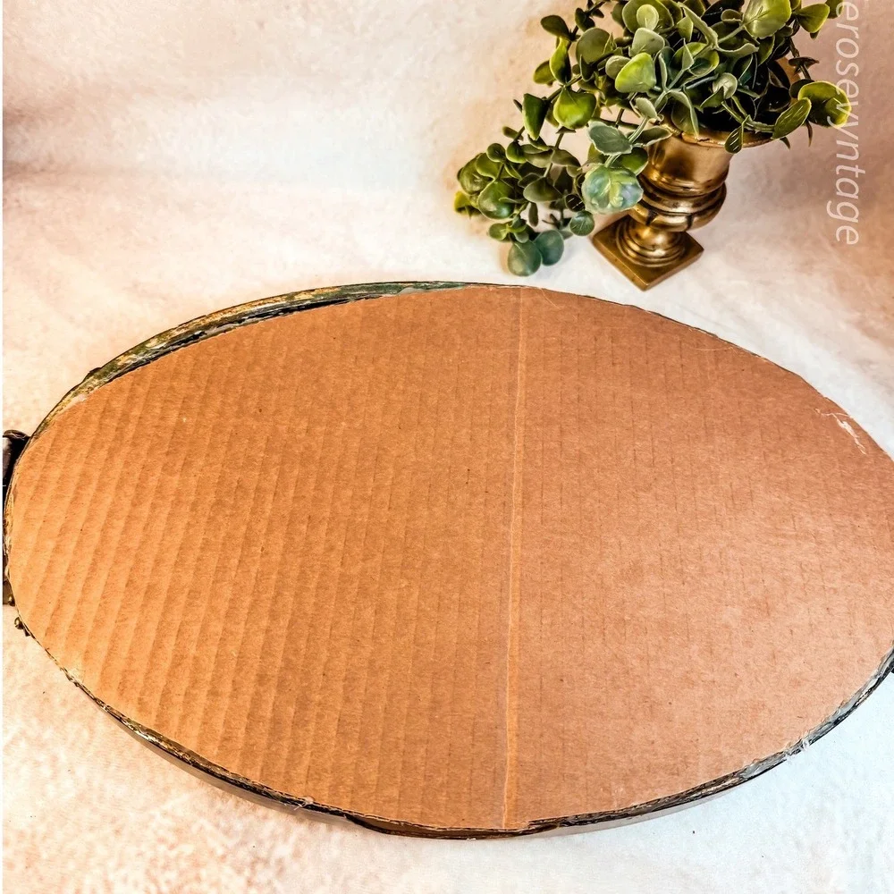 Antique Oval Wood‎ Serving Tray
